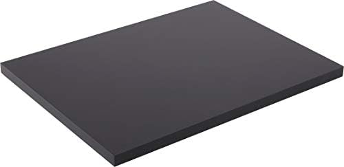 Плоска Черна Правоъгълна Акрилна поставка за дисплей, 8 W x 6G x 0,375В