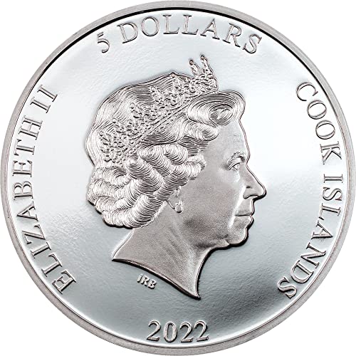 2022 S Roller еклектична природата 1 унция пробна сребърна монета $5 Доказателство на продавача