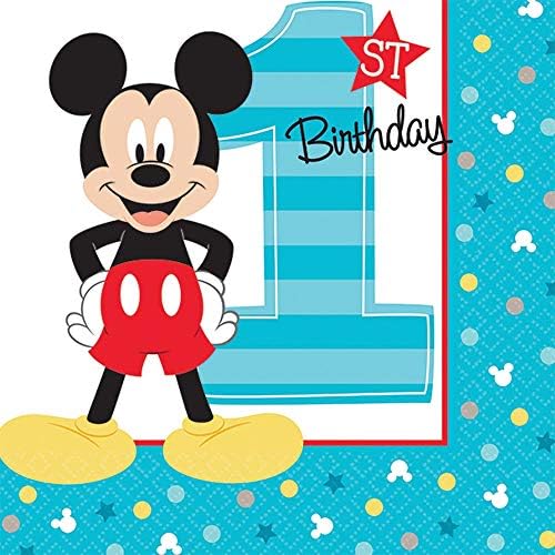 Кърпички за 1-вия Рожден Ден на Мики Маус