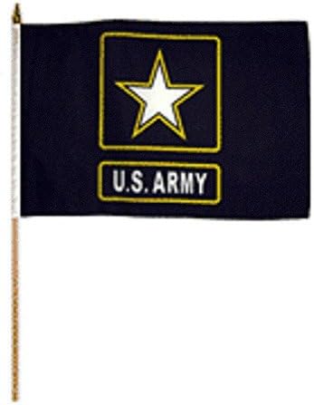 Армейски (Звезда) Флаг с размери 12 x 18 инча (12) Една дузина