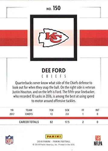2018 Панини Футбол NFL 150 Официалната търговска визитка Веселин Ford Kansas City Chiefs
