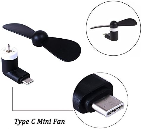 Фен на мобилен телефон SIMUR Mini USB, Simuer 6 Опаковки Преносими Охлаждащи Вентилатори Cooler OTG въртене на Вентилатора