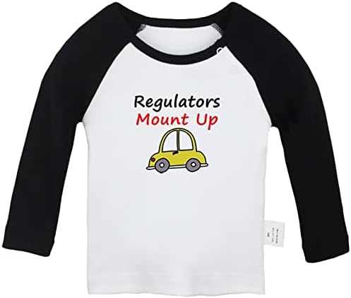 Забавна Тениска iDzn Regulators Mount Up, Тениски за бебета, Блузи с дълъг ръкав За Новородено, Детска Тениска С изображение