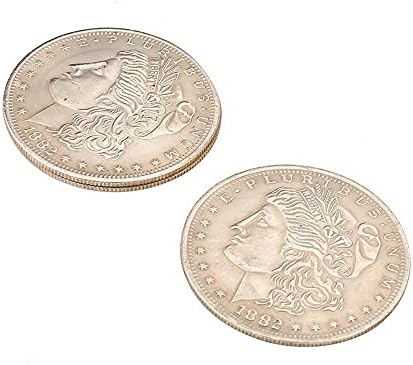 ZQION Супер Тройната монета (долар Морган) от Джони Уонг Монета Фокуси Монети Трик се Появява след Изчезване на Илюзията в Близък план