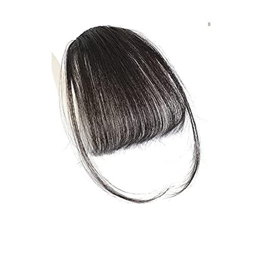 шнола за коса с бретон, направена ръчно, кафяво-черна