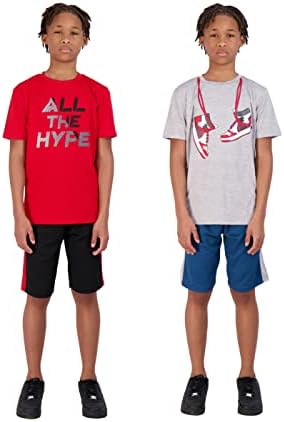 Комплект баскетболни шорти за момчета Хинд от 4 теми и спортни ризи Performance