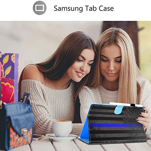 Калъф Galaxy Tab A 8,0 см 2019 (SM-T290/SM-T295), Воббер, Лека Поставка-портфейл, Умен калъф от изкуствена кожа с функция