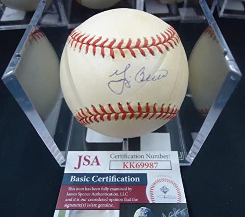 ЙОГА БЕРРА подписа договор с Американската лига бейзбол JSA COA йорк ЯНКИС - Бейзболни топки с автографи