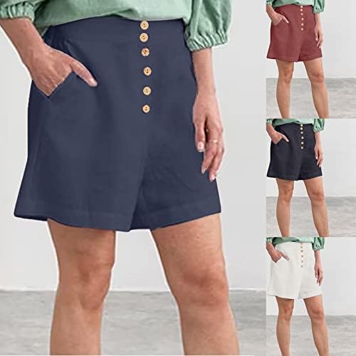 OAMDNDEA Дамски Панталони Големи Размери, Панталони с копчета, Летни Панталони, Панталони с копчета за Дамите, Летни