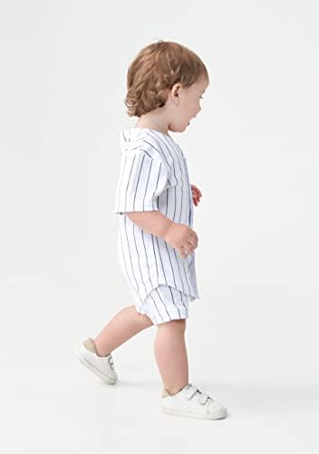 Кратък комплект за Бейзбол от ризи За Рожден Ден За Малки Момчета и Момичета, Комплект дрехи за деца от 1-ви, 2-ри, 3-ти