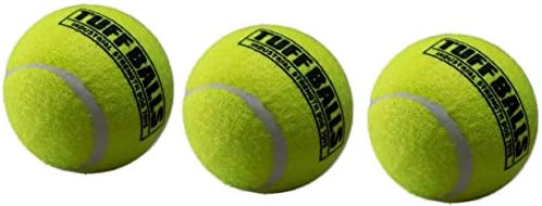 PetSport 3 опаковки топки за тенис Туф Топка за кучета, 2.5 инча, не Перат зъби
