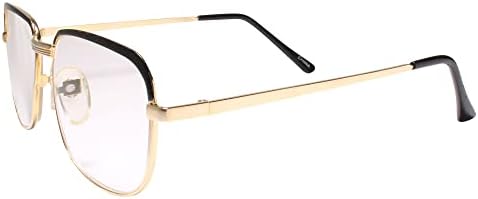 Класически Реколта Очила за четене в Квадратни Златна Рамка на 80-те и 90-те години 2.25