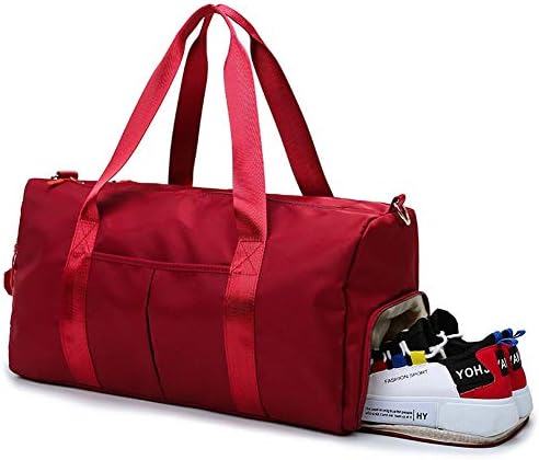 Спортна Спортна чанта KARRESLY за Жени, Пътна Спортна чанта с Мокри джоб и Отделение за обувки за Занимания с Плуване
