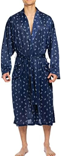 Мъжки халат за сън на СТЕЙСИ АДАМС, Тъмно синьо, L / XL