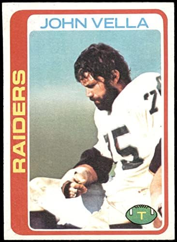1978 Topps 326 Джон Вела Окланд Рейдерс (Футболна карта) EX/MT Raiders USC