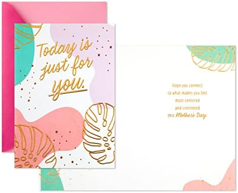 Набор от пощенски картички Hallmark от 3 различни картички за Деня на майката (днес за вас) (899MTP1003)