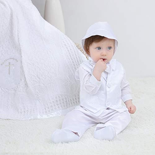 Boulfi/Комплект дрехи за Кръщение за най-малките момчета от 5 теми, Костюм с дълги ръкави за Кръщение