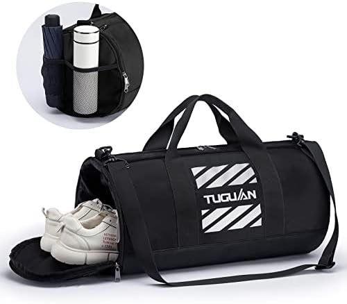 Спортни чанти TUGUAN за Мъже И Жени, Малката Пътна Спортна чанта с Мокри Джоб и Отделение за обувки, Спортна чанта за