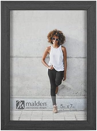Рамка за снимки Malden International Designs 5x7, въглища Концептуален, (2340-57)