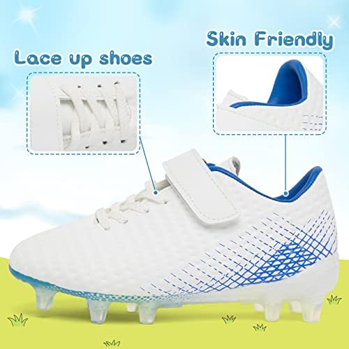 BUWTDAY Детски Футболни обувки За Момчета и Момичета, Спортни Улични Удобни Нескользящие маратонки, Футболни обувки (на