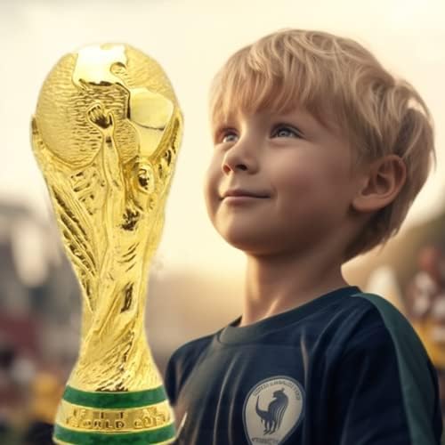 Hkitmart Реплика на Трофея от световното Първенство по футбол 14,1 инча 2022 Реплика на Световното първенство По футбол