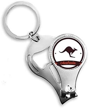 Австралия Аромат Емблемата на Кенгуру Илюстрация Ножица за Нокти Халка Ключодържател Отварачка За Бутилки Машина За Рязане