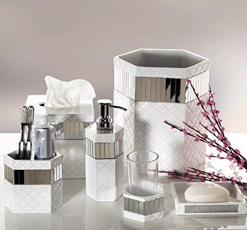 Тава за тоалетна масичка с стеганым огледало – Органайзер за декоративна козметика - Здрава смола - най-Добрите подноси