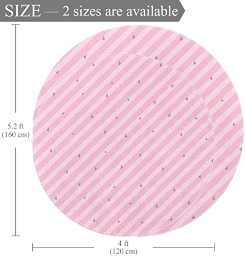 LLNSUPPLY Голям Размер на 5 Метра през Цялата Детски Мат площадка Розовата Лента с Сърце Подложка за детска Нескользящий