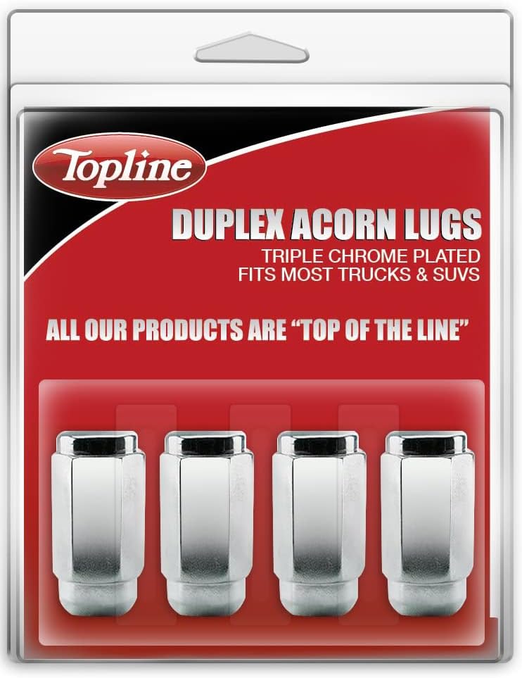 Topline Products C3005-4P | Висококачествени Хромирани Дуплексные уши във формата на мида | Размер на резба 1/2 L. H.