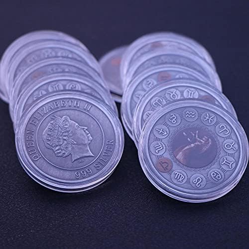 Криптовалюта Любима Монета Възпоменателна Монета Дванадесет Съзвездия На Водолея Цвят На Слънцето Щастливата Монета Монета