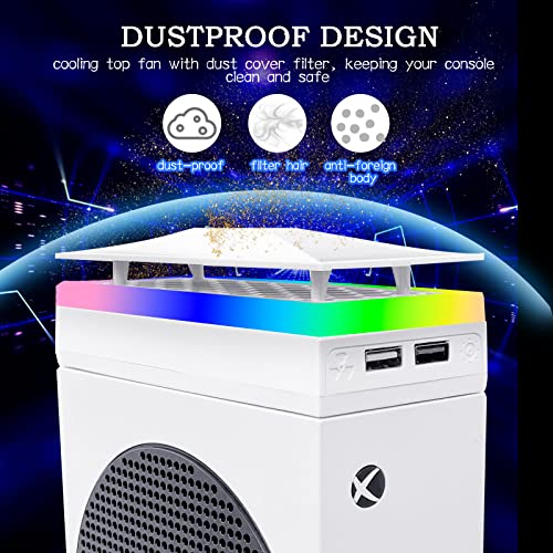 Охлаждащ вентилатор за Xbox Series S, Пылезащитная Вентиляторная система за охлаждане на Xbox Серия S с 3 скорости 4000/4300/4500