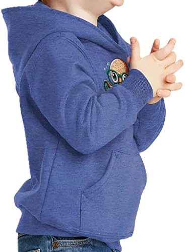 Hoody-Пуловер за деца с Анимационни принтом - Забавно Hoody Отвътре с Гъба - Уникална Hoody за деца