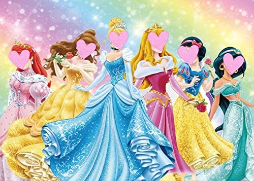Фон за снимки на тема принцеси, украса за парти в чест на рождения ден на мечтите си принцеса, банер за рожден ден на