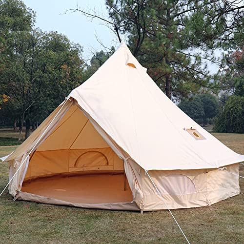 Палатка HAIBING, Голяма Туристическа палатка на 5-8 Души, Градинска Водоустойчив палатка с Камбана, Семейни Палатки за