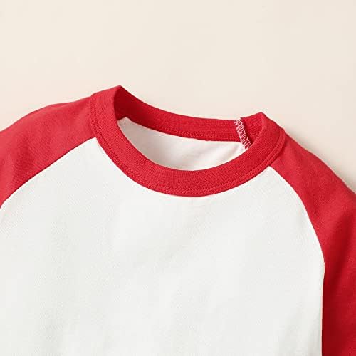 Sanpersonlin/ Тениска За Малки Момичета И Момчета, Тениска Raglan, Бейзболна Тениска, Памучен Тениска С Къс Дълъг Ръкав,