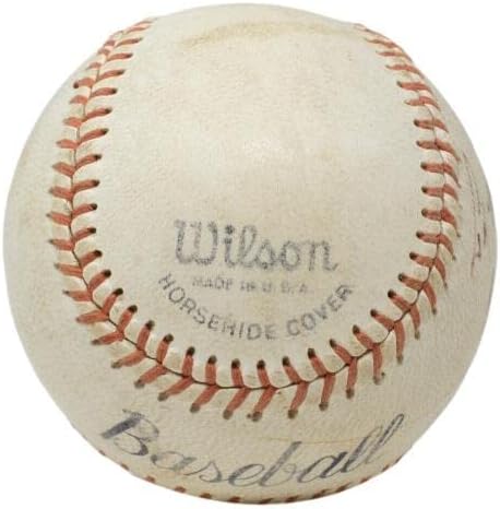 Роджър Maris подписа Бейзболен търг Ню Йорк Янкис Wilson LOA Auto 9 Бейзболни топки с автографи
