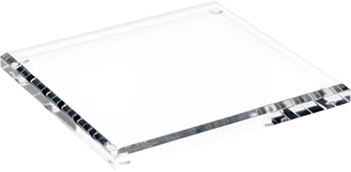 Основата на дисплея Plymor от Прозрачен акрил с квадратна фаской, 9 W x 9Г x 0,5В
