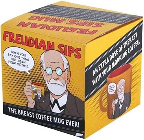 Фрейдистская кафеена чаша Гилдията на безработни философи, 1 порция (опаковка от 1 броя), Фройд потягивает