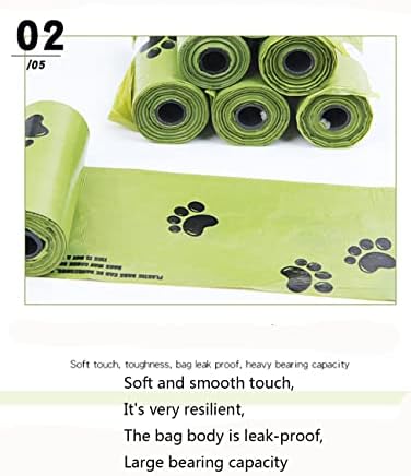 Биоразградими Ролки за пълнене на торби за кучешки Екскременти, Зелени Компостируемые Торбички За кучешки отпадъци, Сверхтолстые