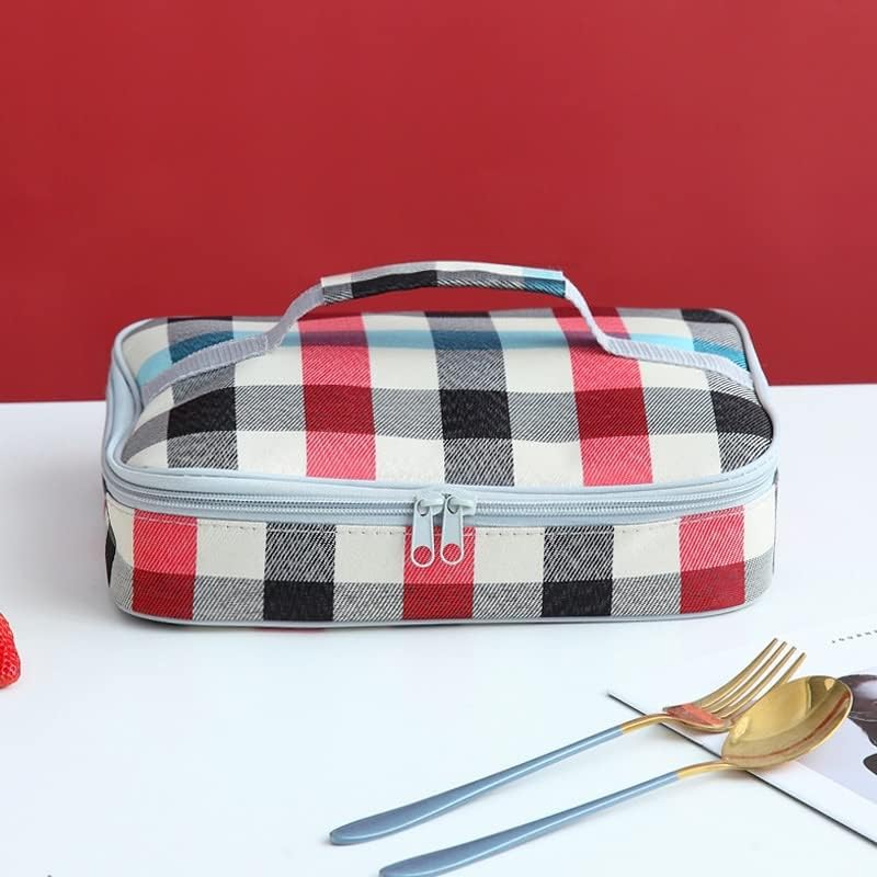 LIRUXUN Чанта за обяд, Самозалепваща чанта за пикник на открито, Преносим кутия за Обяд, Самозалепваща чанта, Удебелена