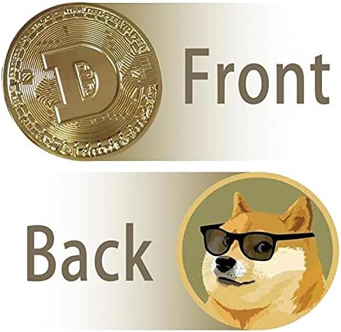 Творчески възпоменателни монети Dogecoin Позлатени монети Чудесен физически подарък, който може да се събере от произведения