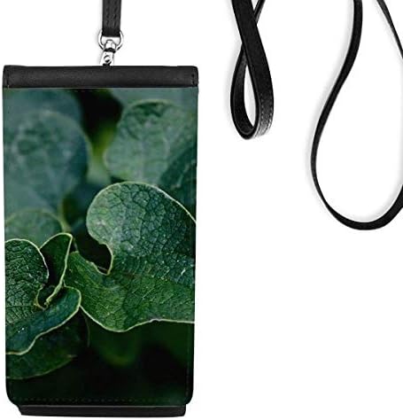 Тъмно Изображение На Природата Телефон В Чантата Си Портфейл Окачен Мобилен Калъф Черен Джоба