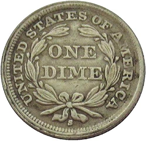 10 Цента наки САЩ 1859 г., копированные Възпоменателни монети със Сребърно покритие