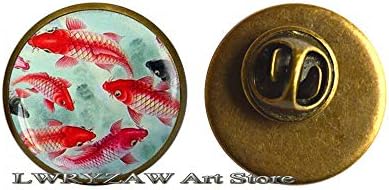 Брошка Рибка Koi, Японска Рибка Koi, Японската Художествена Жени, Изкуство Рибите Koi, Азиатски Художествена Брошка,