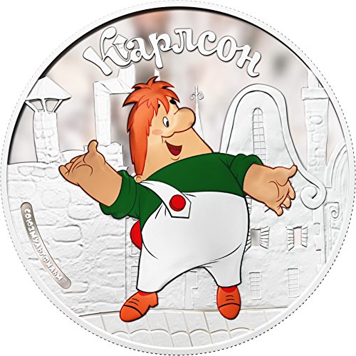 2011 Доказателство за Островите Кук - Karlsson на покрива - Карлсън - Soyuzmultfilm - 1 унция - Сребърни монети - 5 долара,