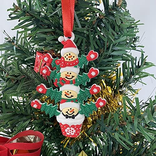 Снежен човек САМ Висулка Коледно Дърво, Растение В Саксия Висулка Коледна Фамилия Коледни Кошници Набор от