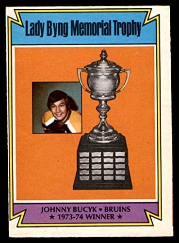 1974 О-Пи-Джи № 245 в НХЛ на Бинг Trophy Джони Бьюсик Бостън Бруинс (Хокей карта) VG/БИВШ Бруинс