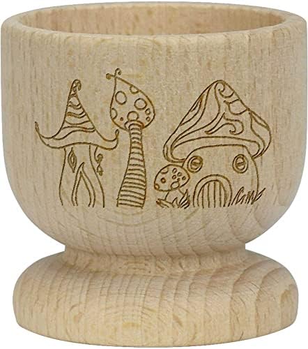 Дървена чаша за яйца Azeeda Къщи гмурци (EC00022463)