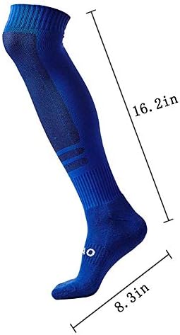 Мъжки футболни чорапи LANSHI, Компресия Дълги Спортни Чорапи с висока пета кутия, Черна, Размер M, САЩ (6-12)