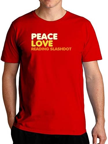 Тениска Eddany Peace Love Reading Slashdot